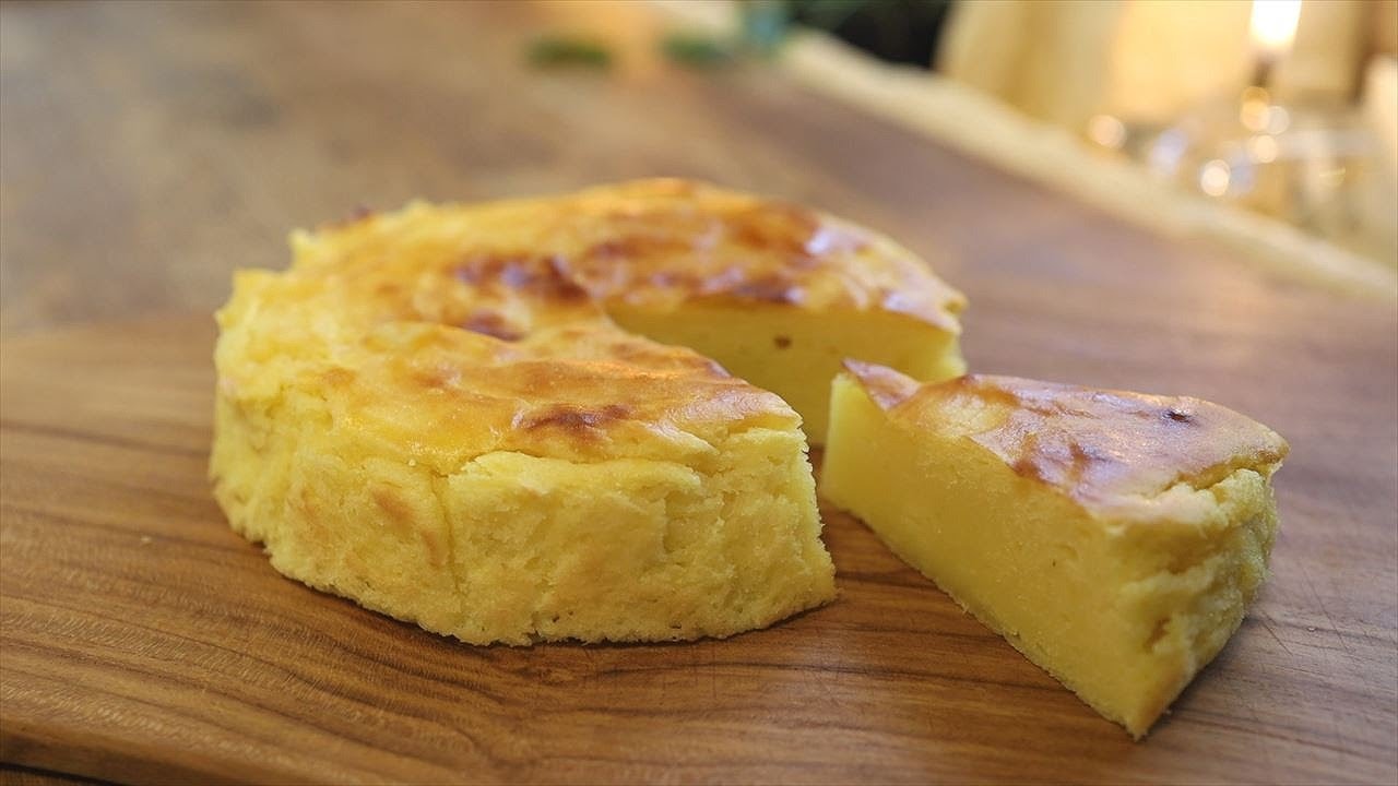 バスクスイートポテトケーキの作り方 レシピ 簡単本格バスポテ さつまいも Baspue Sweetpotato Cake Recipe Coris Cooking Youtube