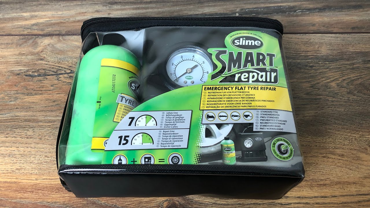  Slime CRK0305-IN Smart Repair, Kit d'Urgence Pneus