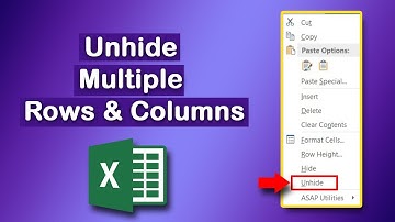 How to Unhide Multiple Rows And Columns At Once in Excel