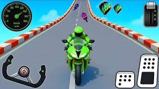 Crazy Bike Mega Ramp Impossible racing 🏎️ - Impossible Bike Stunt Trucks - Android Gameplay #17 screenshot 3