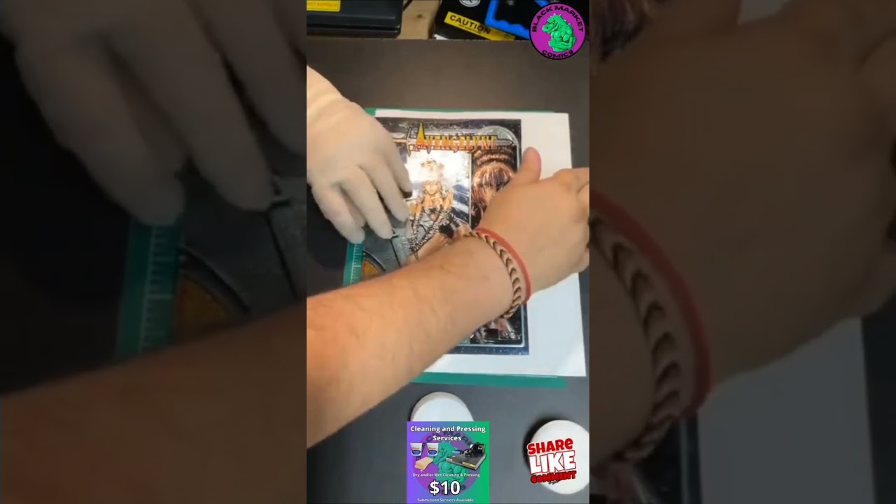 Cleaning and pressing a foil cover!