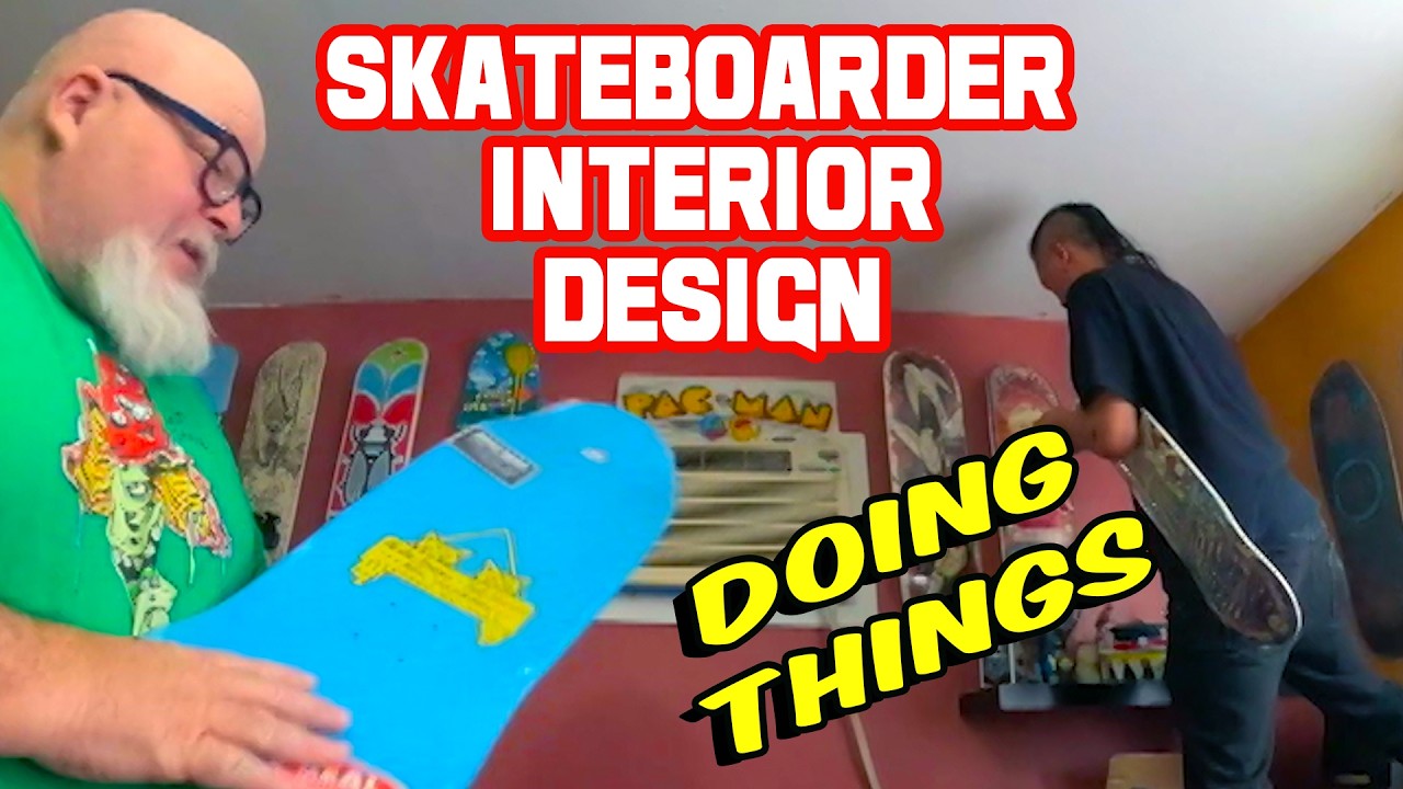 Redoing The Board Wall | Skateboarder Interior Design - YouTube