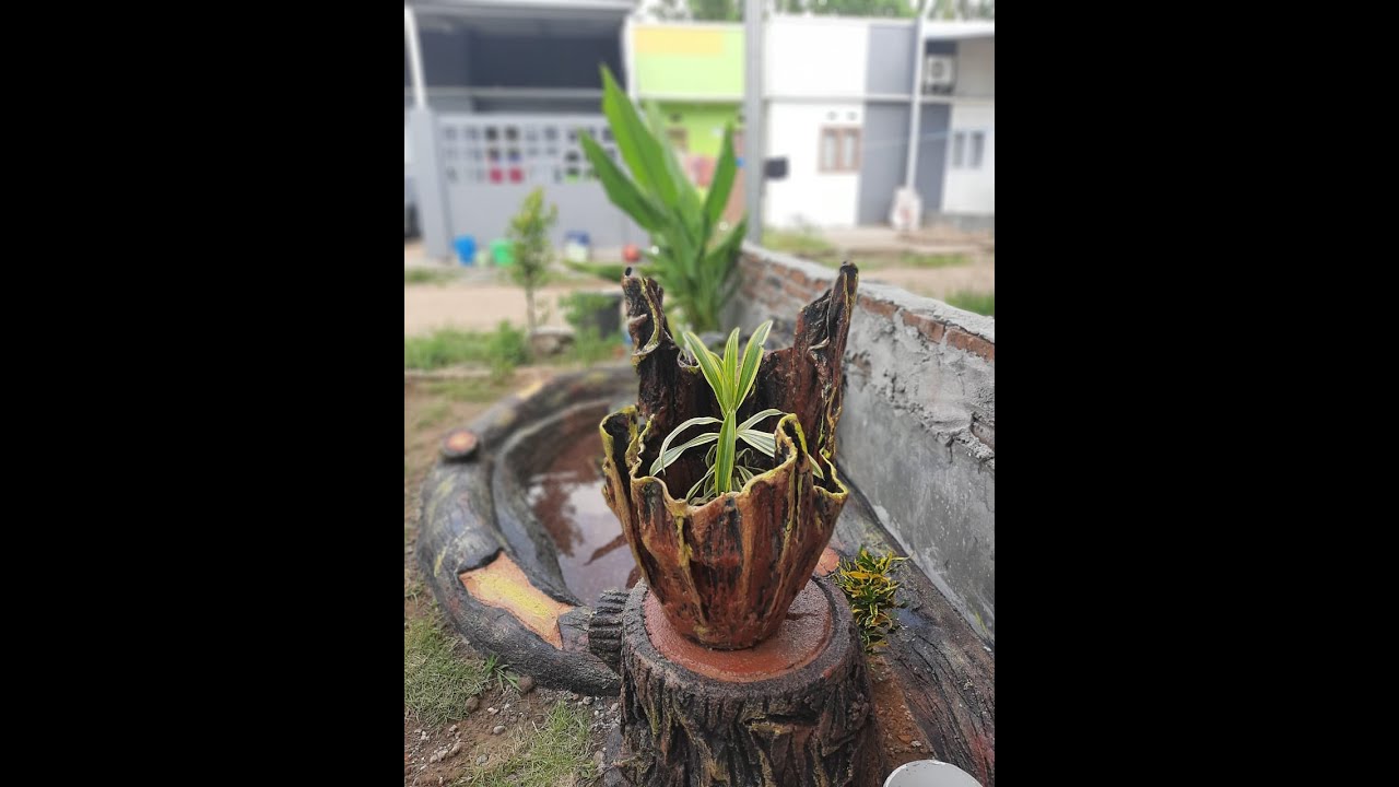  Pot  bunga  dari kain bekas  YouTube