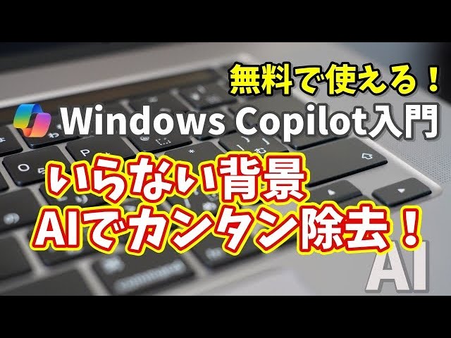 ( ・∇・) プロフに注意事項専用 Windows Copilot Introduction [46] No more worries! Leave the