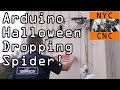 Arduino dropping spider halloween widget62