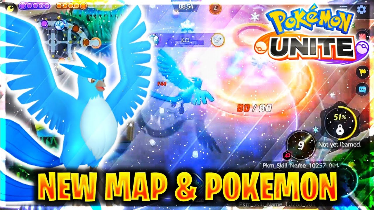 Articuno Gameplay In Hindi😍|New Pokemons in Pokemon Unite|New Map In Pokemon Unite|
