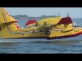 Löschflugzeuge CANADAIR CL 415 in Aktion in der Nähe von Dubrovnik - August 2012