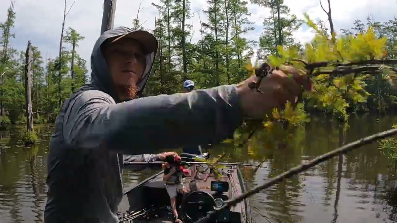 Bass Fishing on the River with my brother & son