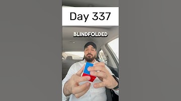 Day 337 of solving the Rubik’s cube blindfolded every single day until I break the National Record.