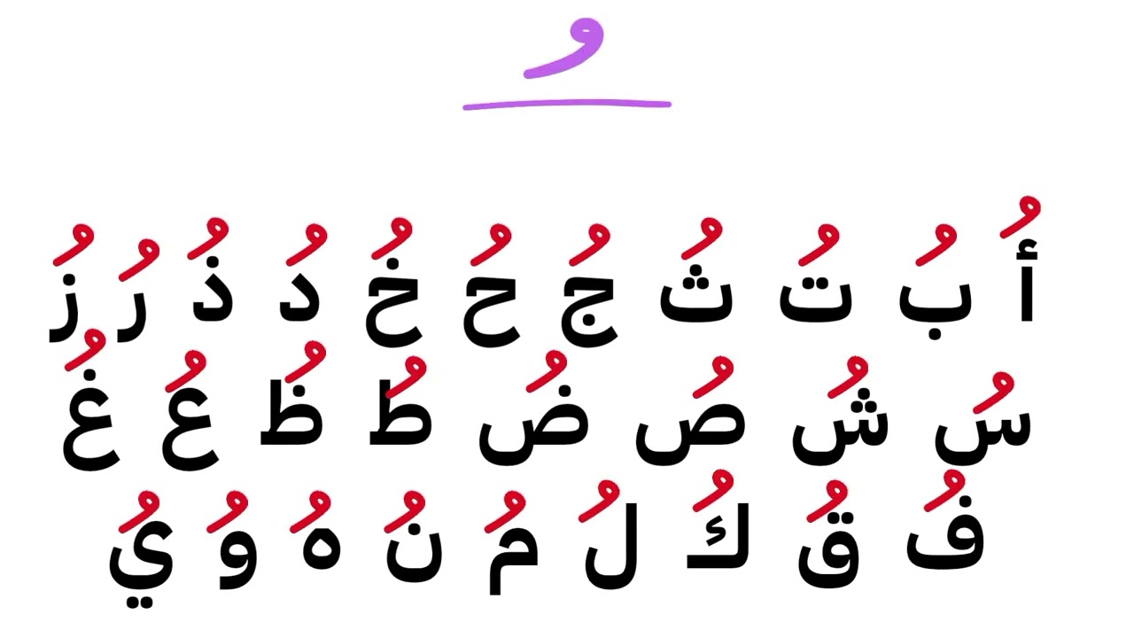 الحركات القصيرة والسكون في اللغة العربية              Short vowels and Sukün  