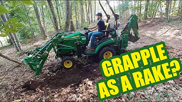 Grapple Rake? | Small Chores Using The John Deere 1025r Tractor