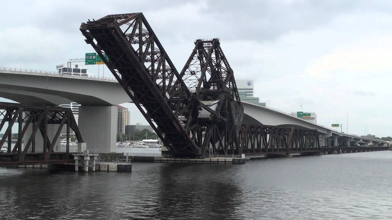 Florida East Coast / CSX Bascule Trunnion Double Track Rail Bridge