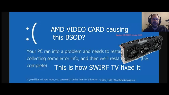 SWIRF TV fixes 5600 XT - No Adrenalin, no  more crashes ( AMD Radeon 400 500 5000 6000 series)
