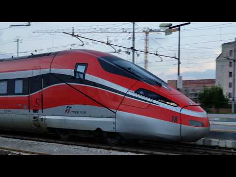 UltraHD 4K Frecciarossa 1000 ETR1000-18 with train AV 8446 Roma-Venice