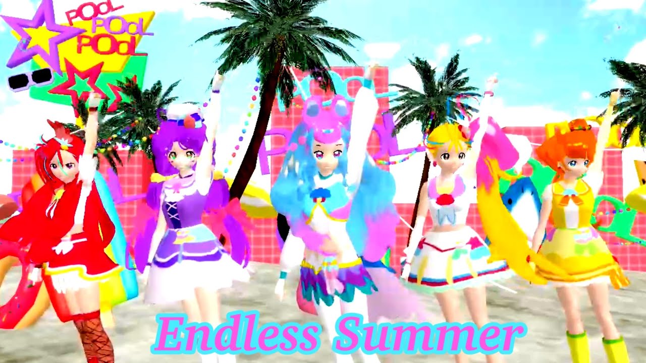 Tropical Rouge Precure MMD - Endless Summer (VRoid AMV)