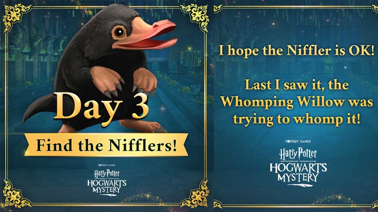 Find The Nifflers Day 3 Hogwarts Mystery YouTube