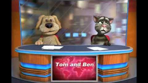 Talking tom and ben singing the lazy song