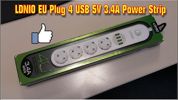 LDNIO EU Plug 4 USB 5V 3.4A Power Strip Portable Socket for Mobile Phone