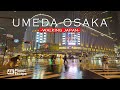 Rainy Night Walk in Umeda Osaka ☔ – Japan City Streets in 4K Vlog
