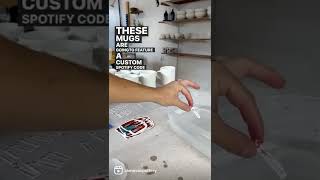 How to: Water Slide Decals on Pottery with Spotify Playlist Code