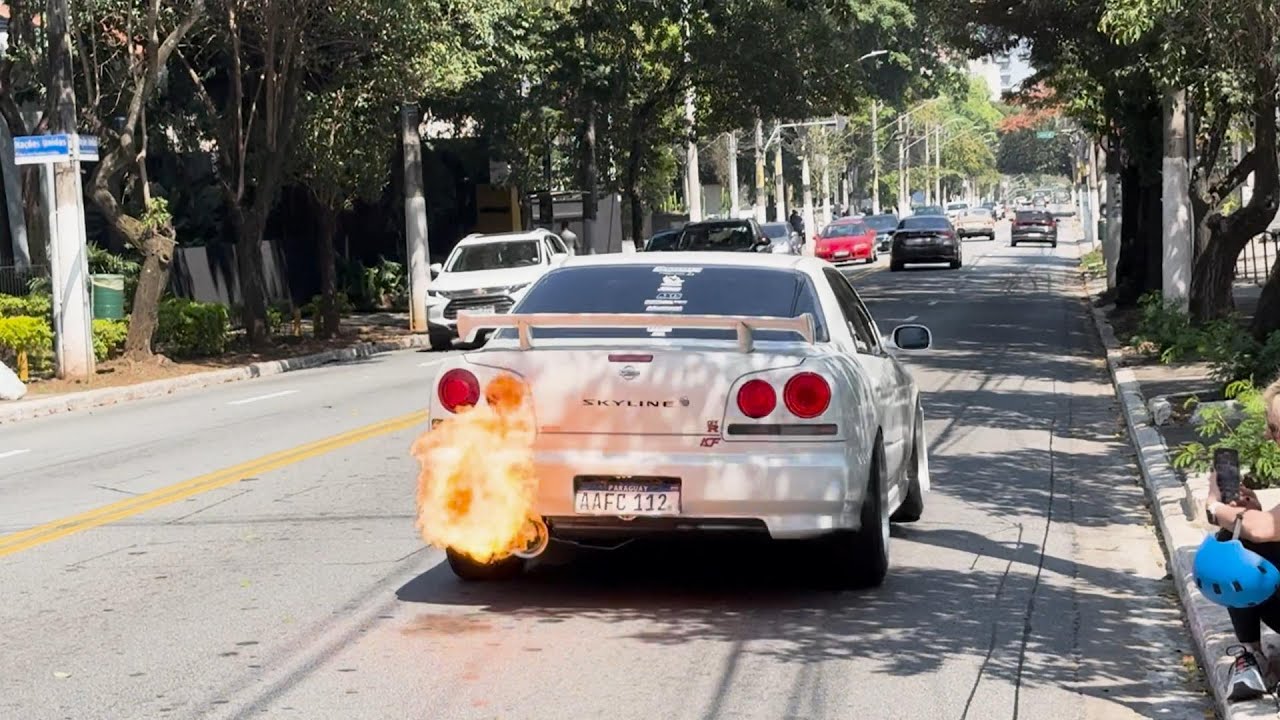 SKYLINE R34 SOLTOU MUITO FOGO 🔥