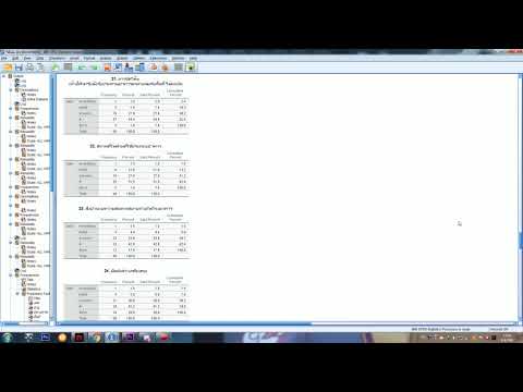 SPSS แบบสอบถามความพึงพอใจในโรงอาหาร