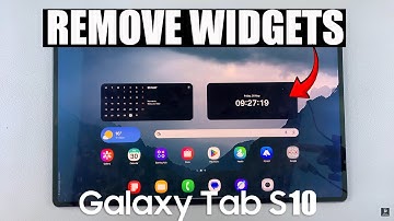 How To Remove Widgets From Home Screen Of Samsung Galaxy Tab S10 / S10 Ultra