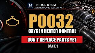 P0032 Code Explained | HO2S heater circuit high (B1S1) — Causes, Diagnosis & Fix