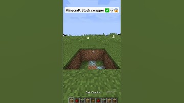 Minecraft Block swapper ✅💀😱#shorts #minecraft
