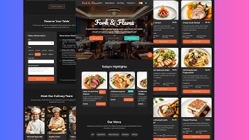 ✨ Responsive Restaurant Website | HTML CSS JavaScript ✨