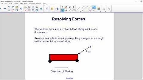 AP 1 Dynamics 2D   Resolving Forces in Two Dimensions part 1