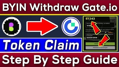 BYIN Withdraw Gate.io Exchange | BYIN Token Claim Gate.io | BYIN All Problem Solve | Rizwan Blouch