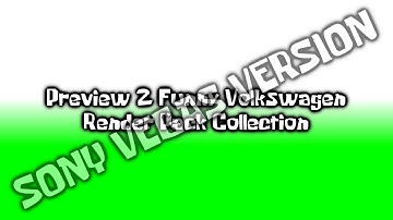 Preview 2 Funny Volkswagen Render Pack Collection (SONY VEGAS VERSION)