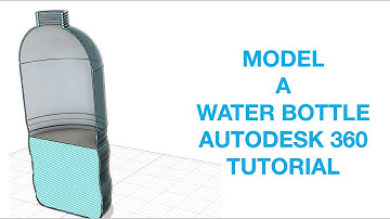 Model a Water Bottle in Fusion! Tutorial for Absolute Beginners/ Thread Tutorial