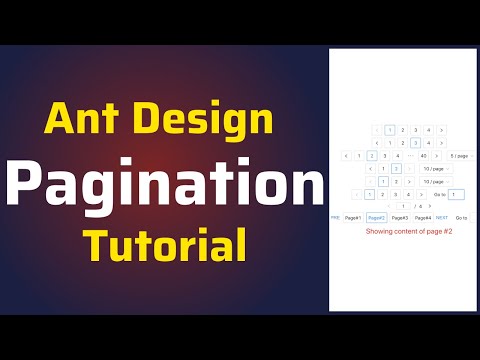 Ant Design tutorial for pagination in ReactJS | Customize Pagination in Antd | ReactJS Tutorial