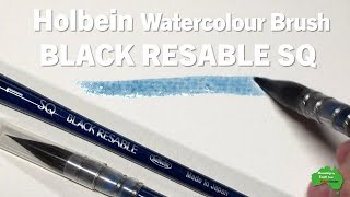 Holbein Watercolour Brush - Black Resable SQ | ホルベイン 水彩筆 ブラックリセーブルSQ