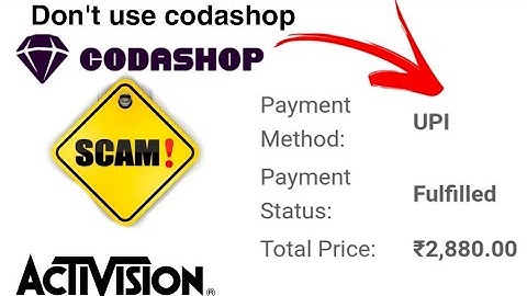CODASHOP SCAM !! don