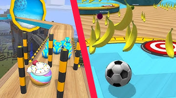 🧁Portal Run🧁 🍄 ⚽Banana Frenzy⚽ 🍄 🌚Mystery Portal🌚 GOING BALLS Speedrun Gameplay