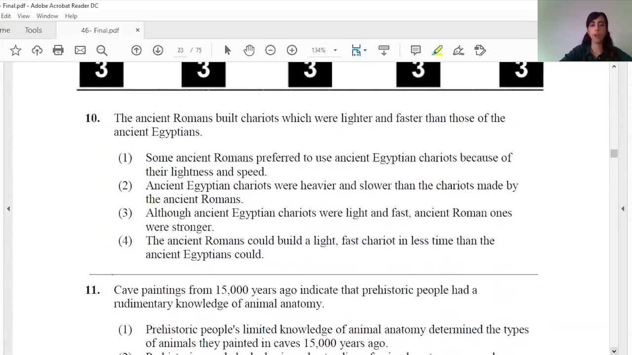 امتحان 50 الفصل الثّالث - انجليزي