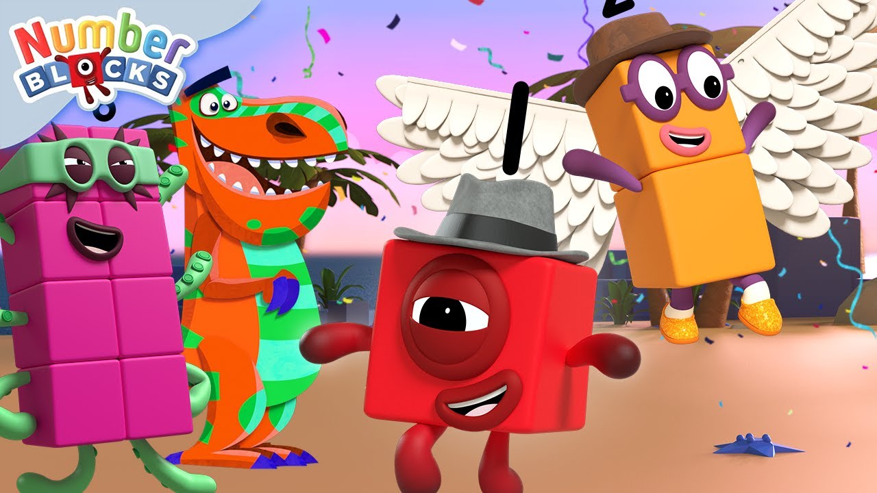 Mejores Disfraces de Carnaval 🎭 | Numberblocks en Español | 123 - Episodios completos