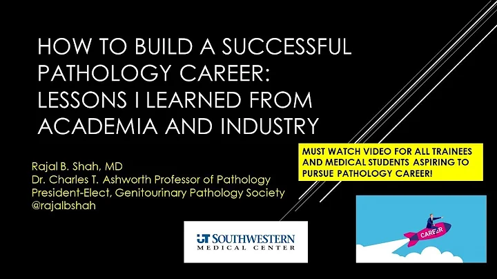 How To Build A Successful Career In Pathology - My Career Lessons