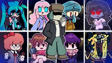 Nerves but Every Turn a Different Character Sings 🎶 (FNF but Everyone Sings It)