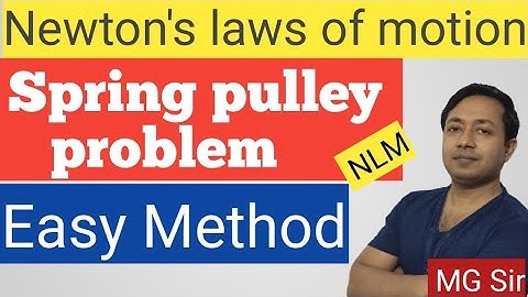 12#Numericals on spring force#spring pulley problem#for 11th, NEET, JEE MAINS AND ADVANCE#MG Sir