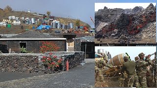 Fogo Volcano - Lava versus Wine - Salvage of wine and equipment.