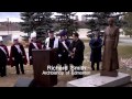 Unveiling Br. Antoni Kowalczyk, OMI Monument, October 27, 2013, Edmonton, AB