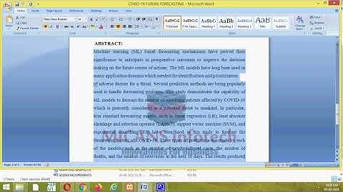 COVID-19 FUTURE FORECASTING USING SUPERVISED MACHINE LEARNING MODELS - PYTHON PROJECT 2020