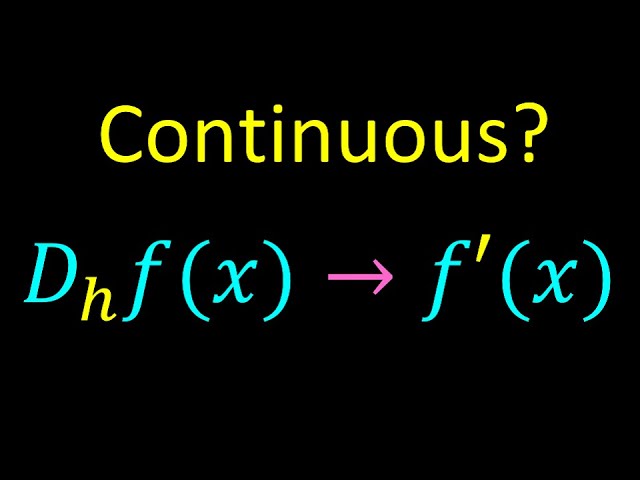 Is The Derivative Continuous Youtube Is The Derivative Continuous Youtube