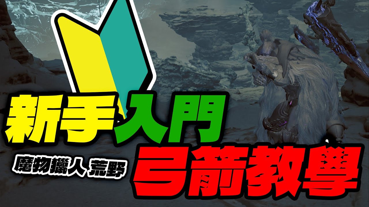 【清玉】新手入門！荒野【弓箭攻略】上集！手部&按鍵操作、弓箭核心操作、魔物招式應對、練習方向 | PC 魔物獵人 荒野 MH Wilds