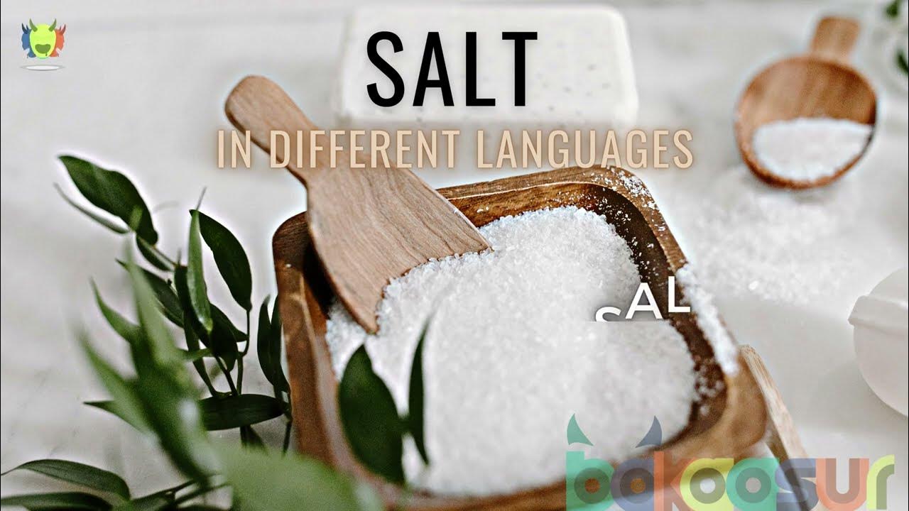 Salt In Different Languages What Is Salt Called In ? Namak YouTube