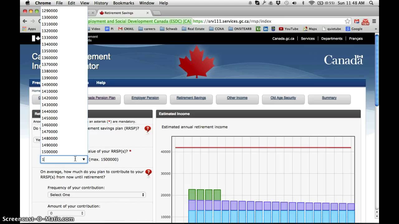 Canadian Retirement Calculator YouTube